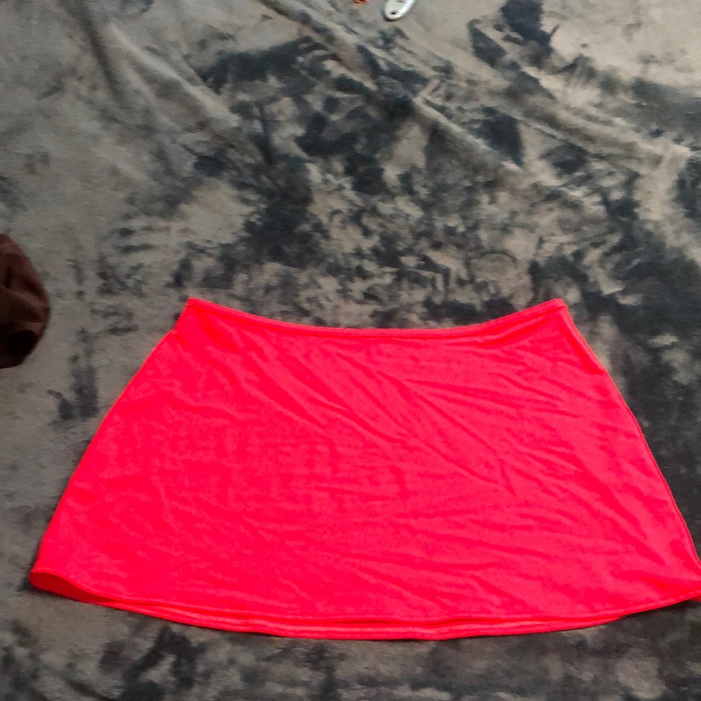 Victoria’s Secret swimsuit coverup red skirt